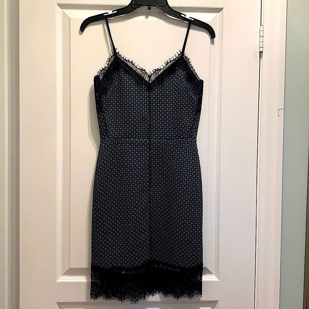 (SOLD)ZARA Lace Trim Slip Dress